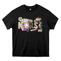 Black Easter Nurse  Easter Day Heavy Core Tee - CowGirlArtShop
