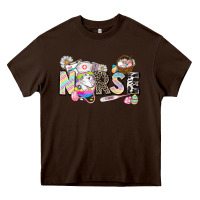Chocolate Brown Easter Nurse  Easter Day Heavy Core Tee - CowGirlArtShop