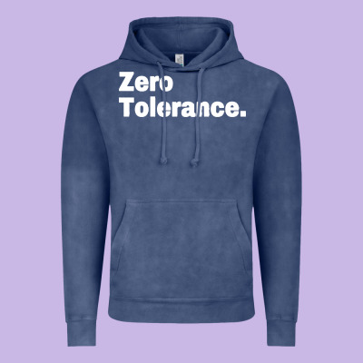 Zero Tolerance Vintage Hoodie Designed By Artisfamous