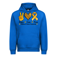 Cobalt peace love cure childhood cancer Urban Hoodie - Jasminsmagicworld