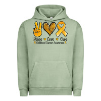 Pigment Oil Green peace love cure childhood cancer Urban Hoodie - Jasminsmagicworld