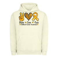 Pigment Pistachio peace love cure childhood cancer Urban Hoodie - Jasminsmagicworld