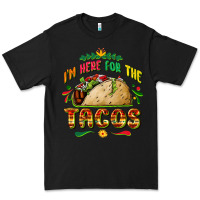 Black I'm here for the tacos Premium Tee - FaDigitalArtStudio