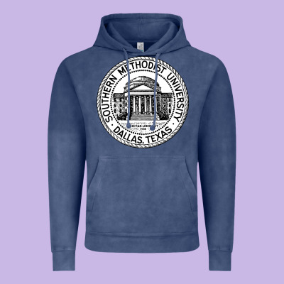 Southern Methodist University Vintage Hoodie Designed By Artisfamous