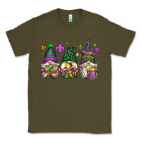 Army Green mardi gras gnomes Classic Tee - OliviaCreatesArt