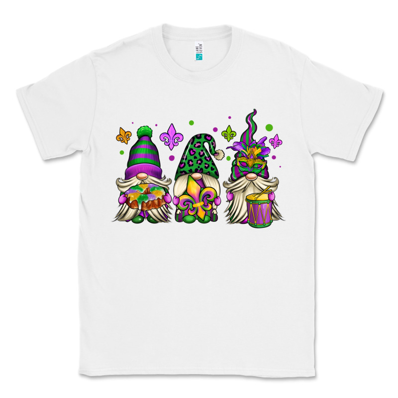Mardi Gras Gnomes Classic Tee by OliviaCreatesArt | Teevron