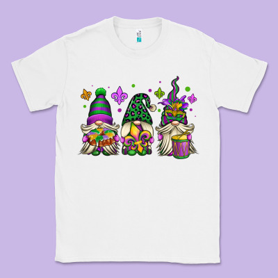 Mardi Gras Gnomes Classic Tee Designed By Oliviacreatesart