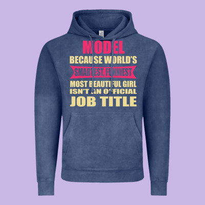 Model Funniest Isn't A Jobtitle Vintage Hoodie Designed By Artisfamous