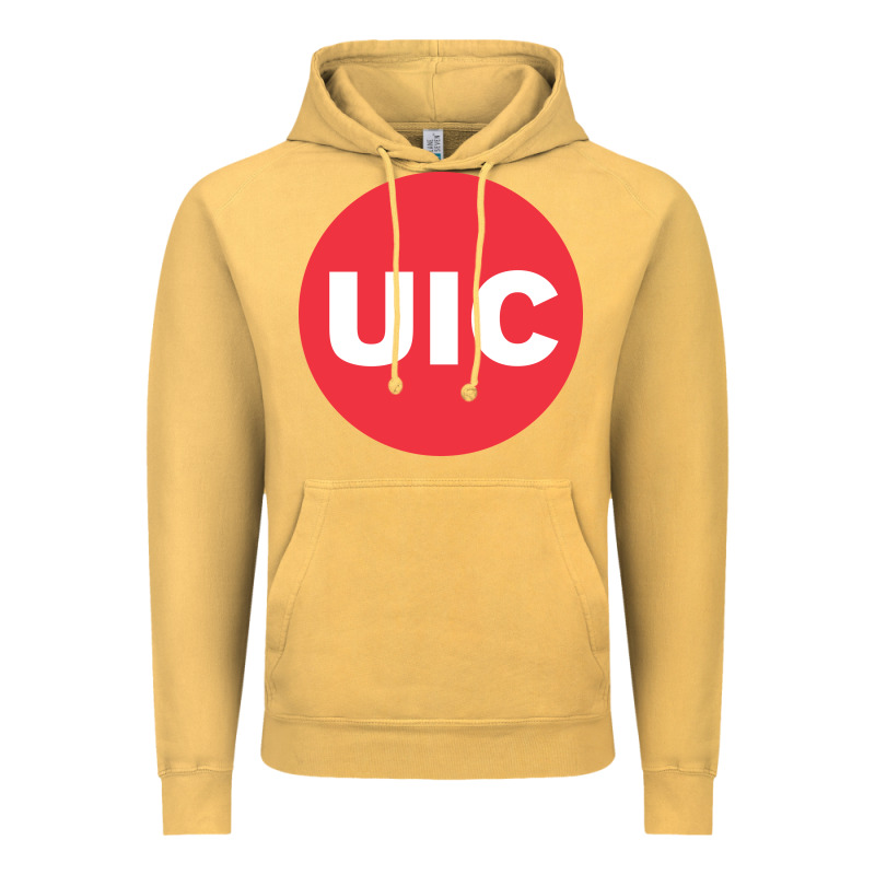 University Of Illinois At Chicago Circle Vintage Hoodie by artisFamous | Teevron