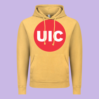 University Of Illinois At Chicago Circle Vintage Hoodie Designed By Artisfamous