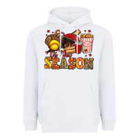 White tis the season softball Heavyweight Hoodie - Jasminsmagicworld