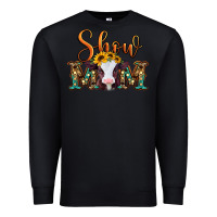 Black show mom baby cow Premium Sweatshirt - Jasminsmagicworld