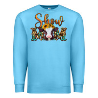 Ocean Blue show mom baby cow Premium Sweatshirt - Jasminsmagicworld