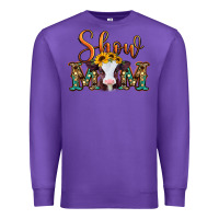 Purple show mom baby cow Premium Sweatshirt - Jasminsmagicworld