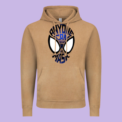 Anyone Can Wear The Mask Vintage Hoodie Designed By Artisfamous