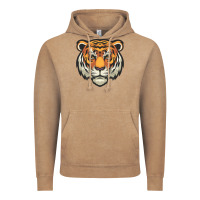 Vintage Coffee tiger vector face Vintage Hoodie - artisFamous