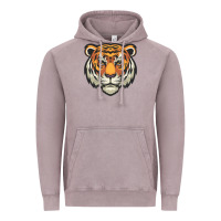 Vintage Zinc tiger vector face Vintage Hoodie - artisFamous