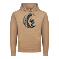 Vintage Coffee digging the moon Vintage Hoodie - artisFamous