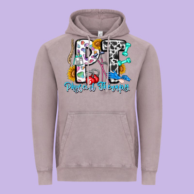 Pt Therapy Vintage Hoodie Designed By Cowhidedigitalart