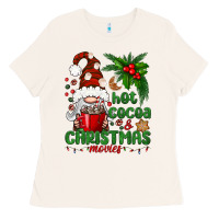 Bone Hot Cocoa And Christmas Movie Ladies Tee - BundleAndBundleShop