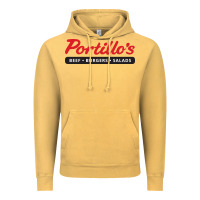 Vintage Mustard Resto Portillo's Vintage Hoodie - artisFamous