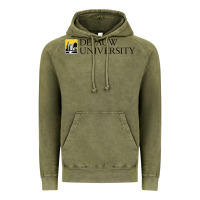Vintage Olive Depauw College Vintage Hoodie - artisFamous
