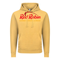 Vintage Mustard Resto Red Robin Vintage Hoodie - artisFamous