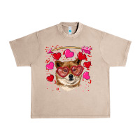 French Oak valentine's shiba inu Urban Heavy Tee - RanaPortraitStore