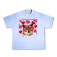 Grape Ice valentine's shiba inu Urban Heavy Tee - RanaPortraitStore