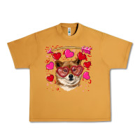 Peanut Butter valentine's shiba inu Urban Heavy Tee - RanaPortraitStore
