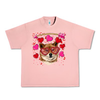 Salmon valentine's shiba inu Urban Heavy Tee - RanaPortraitStore