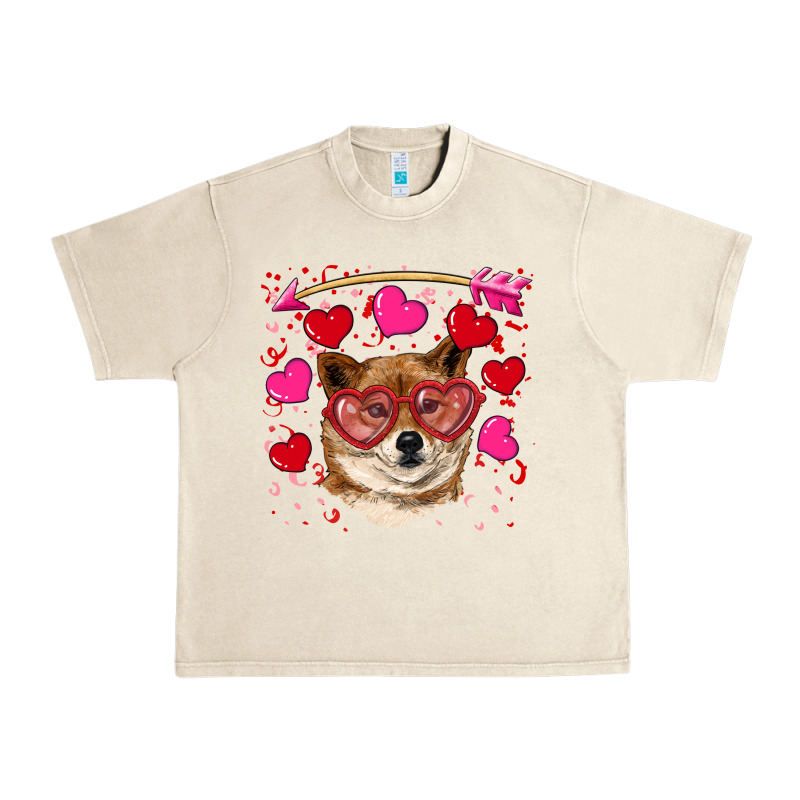 Valentine's Shiba Inu Urban Heavy Tee by RanaPortraitStore | Teevron