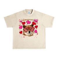 Sandshell valentine's shiba inu Urban Heavy Tee - RanaPortraitStore