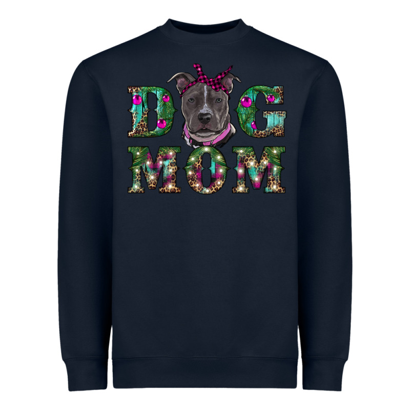 Christmas Dog Mom Pitbull Heavyweight Sweatshirt by RanaPortraitStore | Teevron