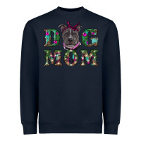 Navy Christmas dog mom pitbull Heavyweight Sweatshirt - RanaPortraitStore