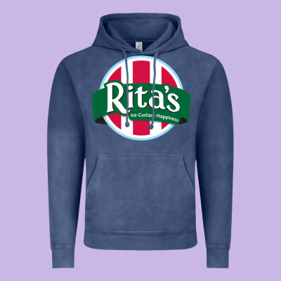 Rita's Italian Cafe Vintage Hoodie Designed By Artisfamous