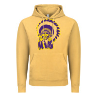 Vintage Mustard Haskell Indian Nations College Vintage Hoodie - artisFamous