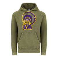 Vintage Olive Haskell Indian Nations College Vintage Hoodie - artisFamous