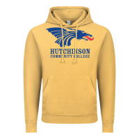 Vintage Mustard Hutchinson Community College Vintage Hoodie - artisFamous