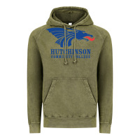 Vintage Olive Hutchinson Community College Vintage Hoodie - artisFamous