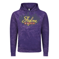 Cloud Purple Skyline Chili Resto Vintage Hoodie - artisFamous