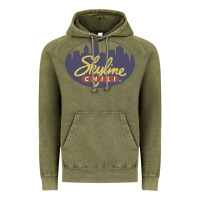 Vintage Olive Skyline Chili Resto Vintage Hoodie - artisFamous