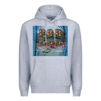 Heather Grey rod father Premium Hoodie - Artiststas