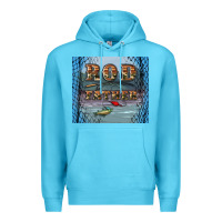 Ocean Blue rod father Premium Hoodie - Artiststas