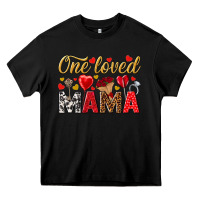Black One loved mama valentines day Heavy Core Tee - HowdyJamesFarm