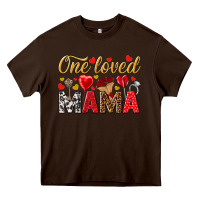 Chocolate Brown One loved mama valentines day Heavy Core Tee - HowdyJamesFarm