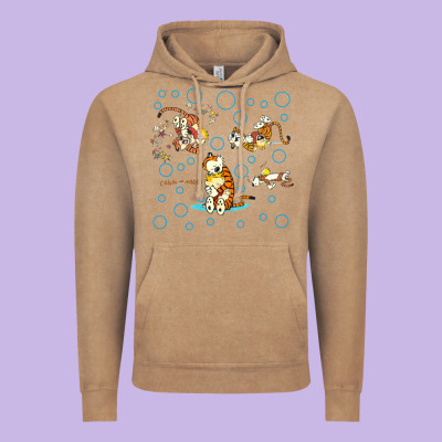 Calvin And Hobbes Vintage Hoodie Designed By Artisfamous