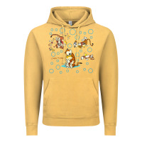 Vintage Mustard calvin and hobbes Vintage Hoodie - artisFamous