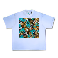 Grape Ice turquoise glitter cowhide leopard seamless pattern Urban Heavy Tee - BundleAndBundleShop