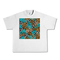 Lunar Rock turquoise glitter cowhide leopard seamless pattern Urban Heavy Tee - BundleAndBundleShop